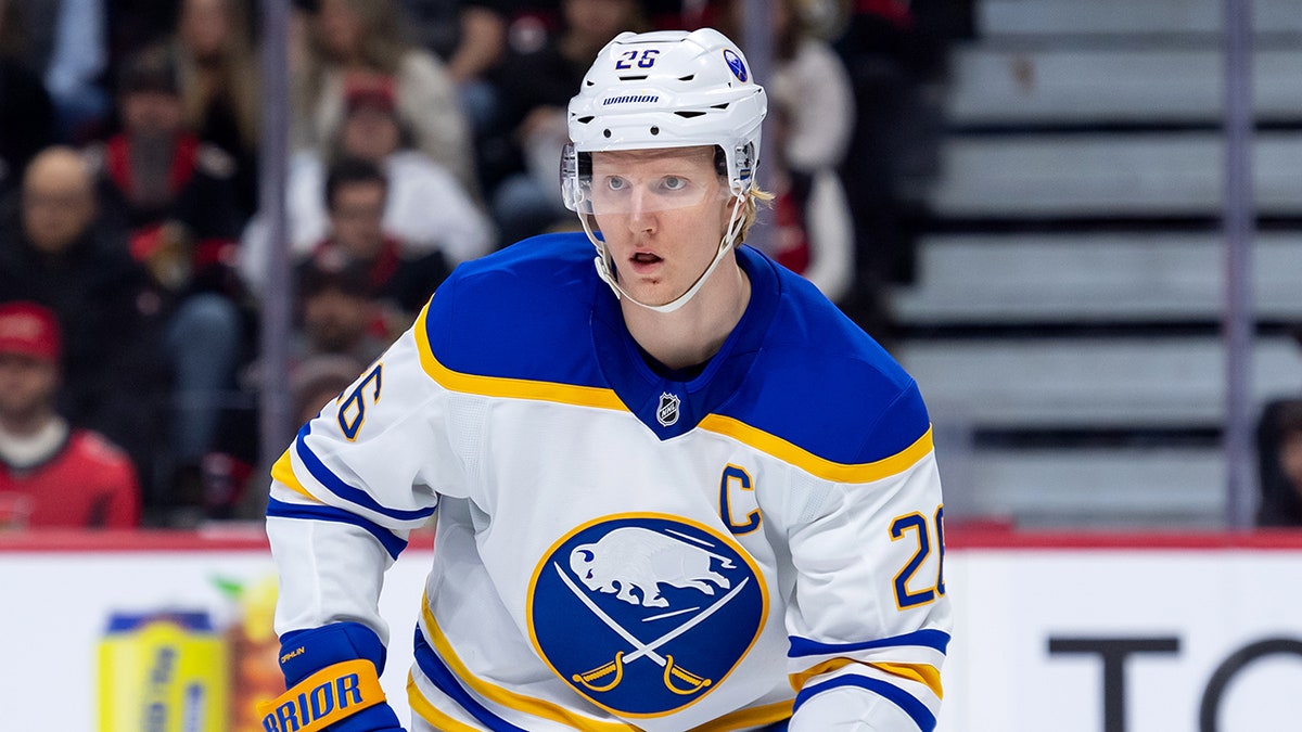 Rasmus Dahlin during an NHL game