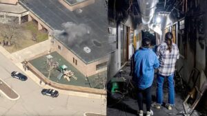 Photos reveal devastation inside Michigan synagogue after attack Photos reveal devastation inside Michigan synagogue after attack