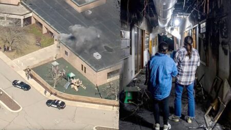 Photos reveal devastation inside Michigan synagogue after attack Photos reveal devastation inside Michigan synagogue after attack