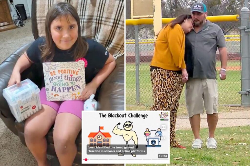 9-year-old girl dies from blackout challenge she saw on social media, as heartbroken parents rip addictive algorithms: ‘Too many kids lost’ 9-year-old girl dies from blackout challenge she saw on social media, as heartbroken parents rip addictive algorithms: ‘Too many kids lost’