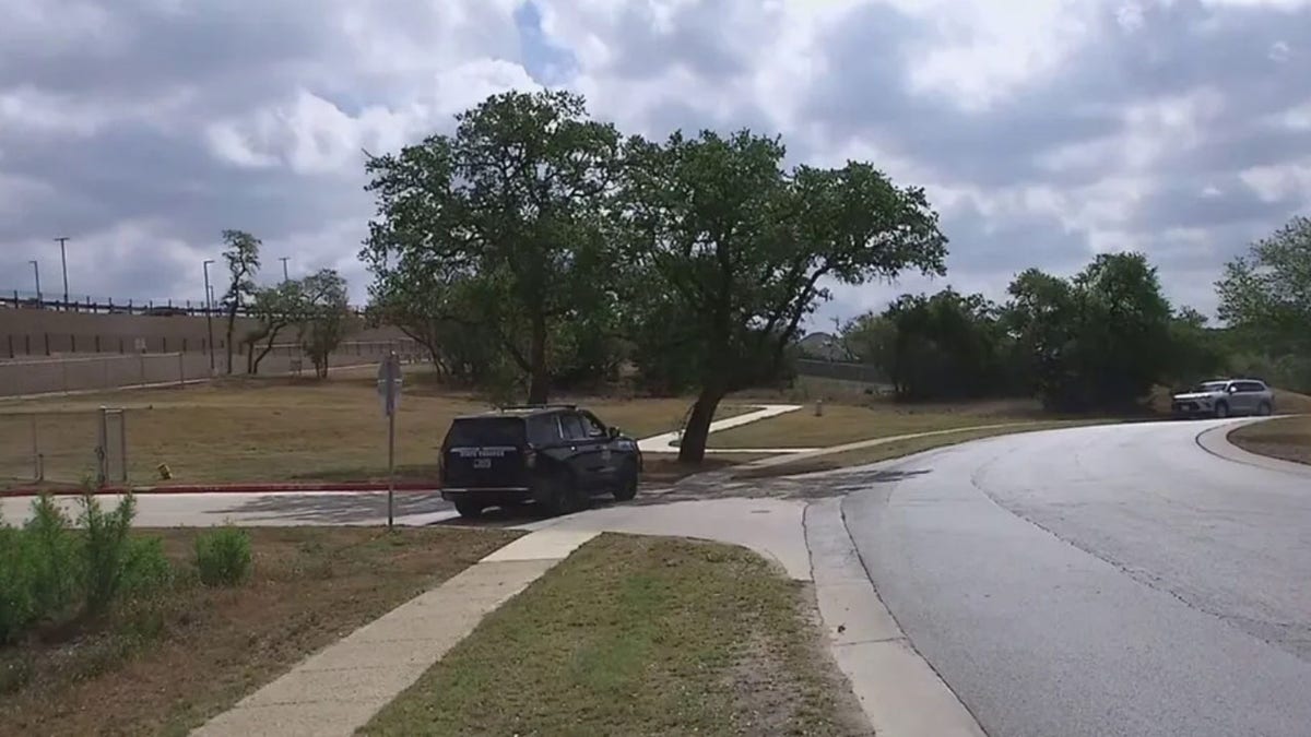 A police vehicle on the street