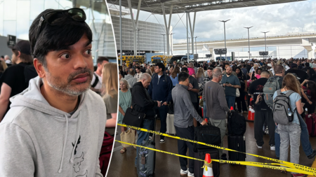 WATCH: Travelers reveal whom they blame for miles-long Houston airport lines as Trump rescues TSA pay