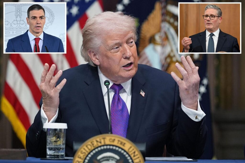 Exclusive | Trump goes off on ‘loser’ Spain, tells The Post  UK’s Keir Starmer should help with Iran ‘without question’: ‘Very disappointing’
