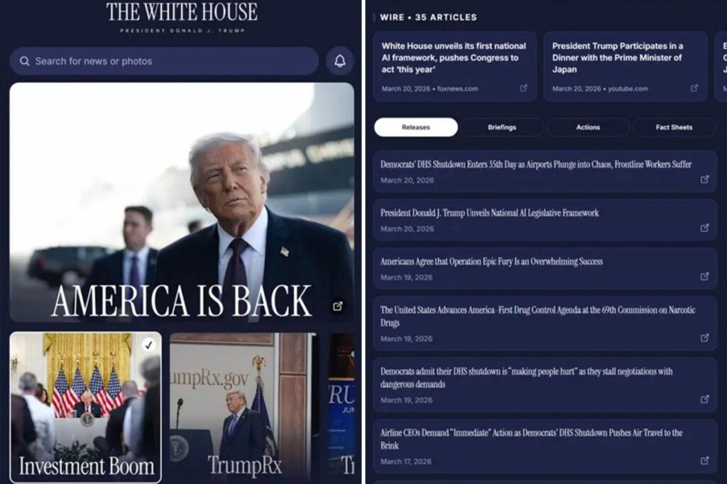 Trump White House launches own app after cryptic social media teases