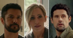 Virgin River’s Ben Hollingsworth, Zibby Allen and Marco Grazzini Address Burning Love Triangle Questions (Exclusive) Virgin River’s Ben Hollingsworth, Zibby Allen and Marco Grazzini Address Burning Love Triangle Questions (Exclusive)