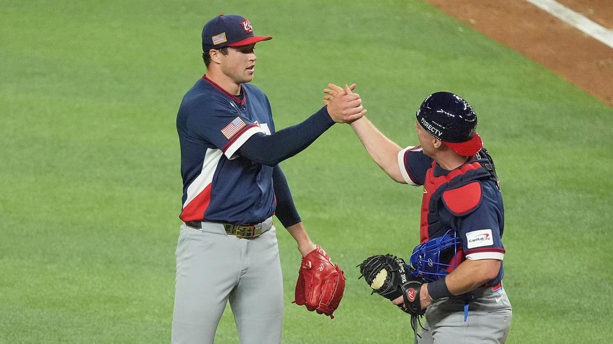 Mason Miller celebrates