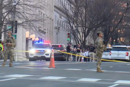 Driver detained after van plows through White House barricade
