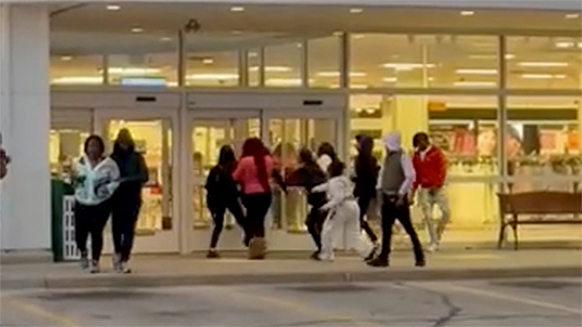 A teen "takeover" brawl at the Bayshore Mall in Glendale, Wisconsin