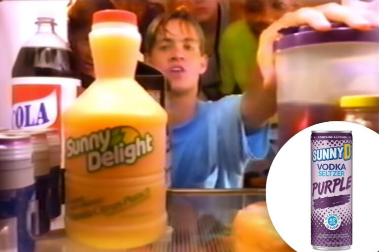Sunny D’s new ‘purple stuff’ vodka seltzer is based on a gag from its 90s-era TV ads Sunny D’s new ‘purple stuff’ vodka seltzer is based on a gag from its 90s-era TV ads