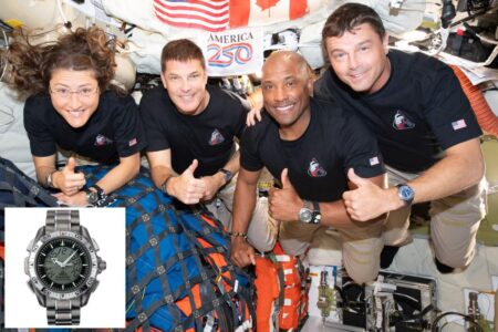 Artemis II astronauts wore top-of-the-line Omega wristwatches around the moon — and one slipped on an old-school NASA icon
