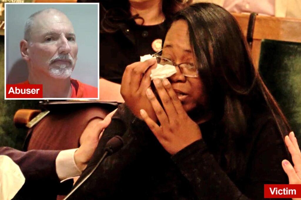 Heartbreaking moment as sex abuse victim begs Calif. Dems to change elder parole law