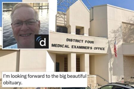 Florida medical examiner who made vile post cheering on Trump’s ‘big beautiful obituary’ placed on leave