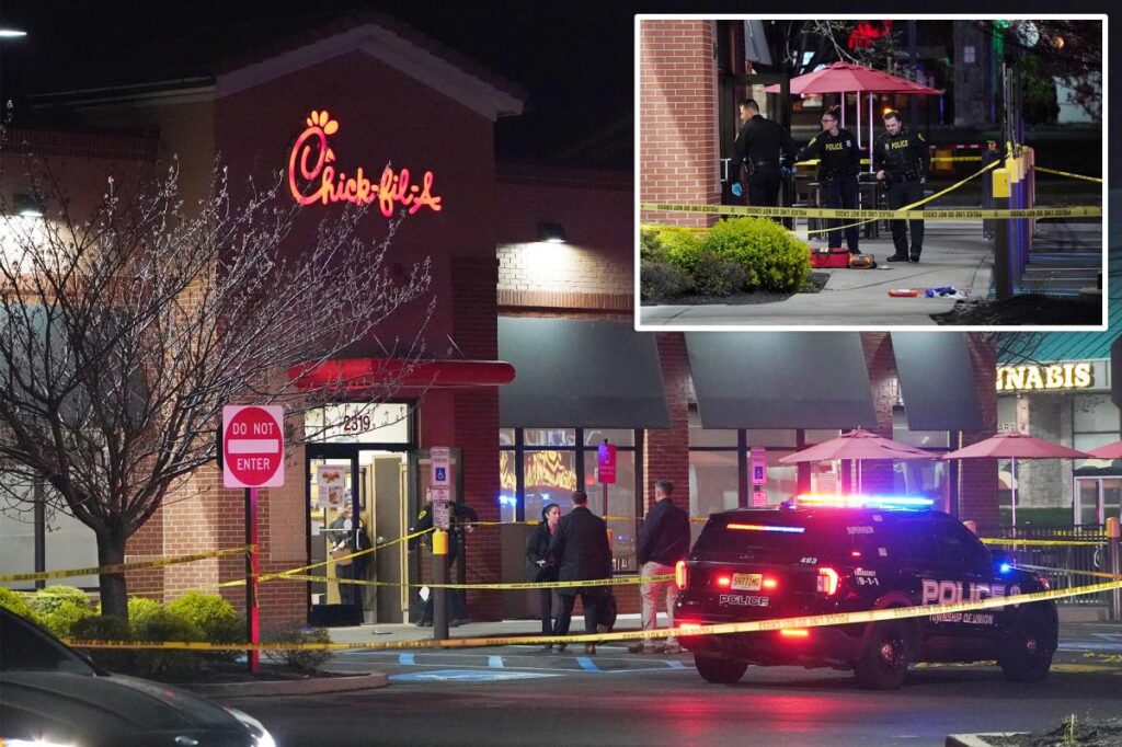 Multiple people injured in shooting as group of masked men storm New Jersey Chick-fil-A: report Multiple people injured in shooting as group of masked men storm New Jersey Chick-fil-A: report