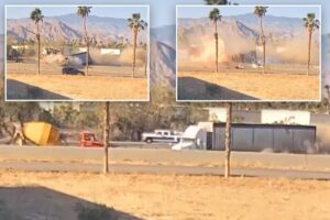 Horrifying moment big rig careens into cement truck in deadly pileup on major freeway Horrifying moment big rig careens into cement truck in deadly pileup on major freeway