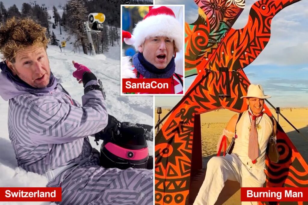 From Burning Man to the Swiss Alps, SantaCon founder — accused of stealing millions in charity’s cash — flaunts globetrotting lifestyle on Instagram From Burning Man to the Swiss Alps, SantaCon founder — accused of stealing millions in charity’s cash — flaunts globetrotting lifestyle on Instagram