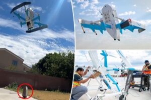 Amazon customers furious as delivery drones drop boxes from 10 feet in the air — damaging orders: ‘F–k outta here’