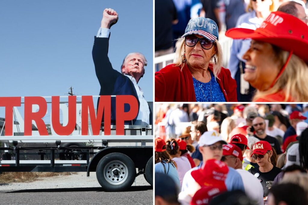 Trump supporters praise president as he headlines Turning Point USA event at megachurch: ‘He is playing 3D chess’