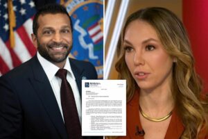 FBI Director Kash Patel threatens to sue The Atlantic over ‘categorically false’ report alleging excessive drinking