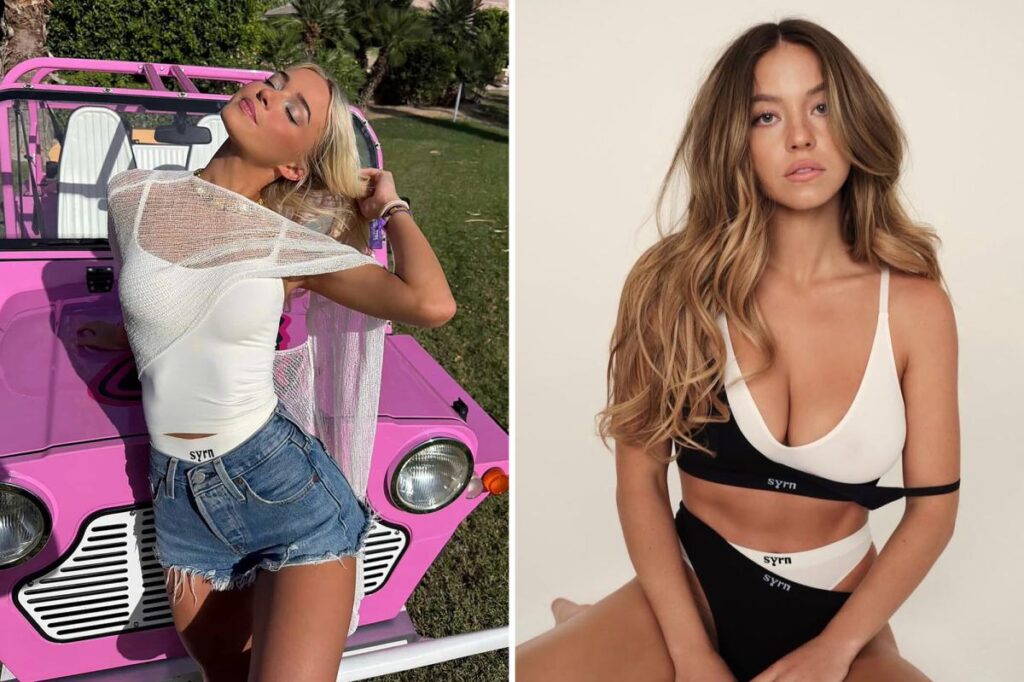 Livvy Dunne poses for Sydney Sweeney’s lingerie brand SYRN — sending Victoria’s Secret’s stock plunging