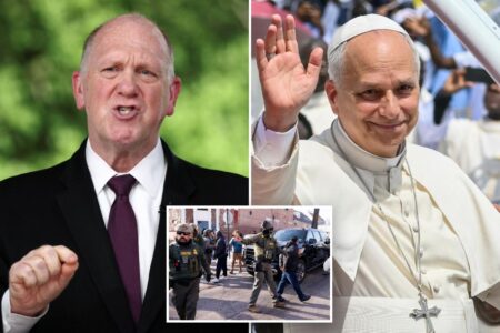 Border czar Tom Homan invites Pope Leo to join ICE ride-along: ‘Talking about something they don’t understand’
