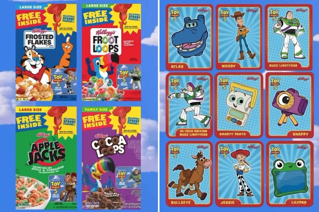 Kellogg is putting toys back into some cereal boxes as a ‘Toy Story 5′ tie-in