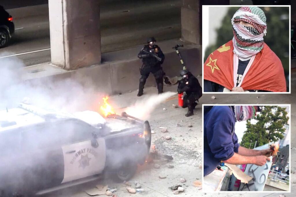 Violent anti-ICE rioters plead guilty to attacking police with rocks and fireworks during LA protests