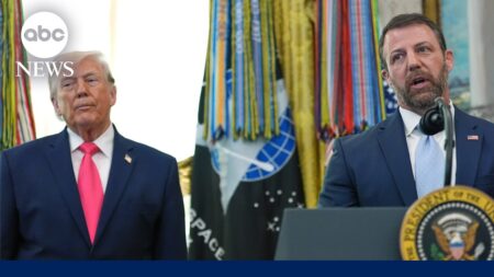 New DHS Secretary Markwayne Mullin makes remarks after being sworn in