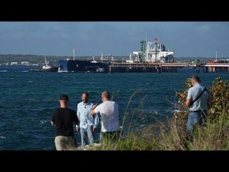 Russian oil tanker docks in Cuba after US allows passage despite energy blockade