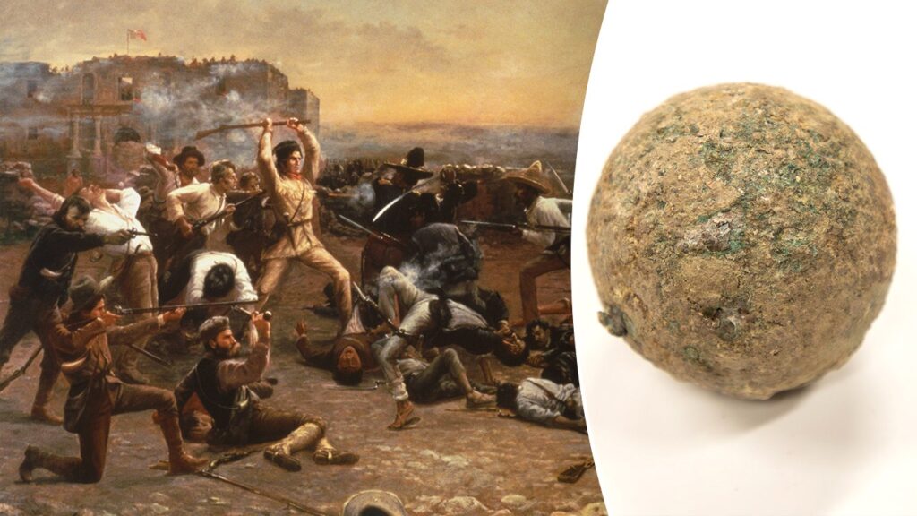 Cannonball ‘very likely’ fired in 1836 Battle of the Alamo found buried near church
