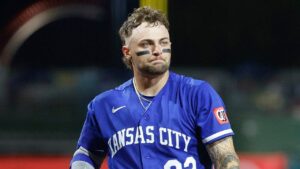 Royals rookie Carter Jensen scratched from lineup after sleeping through his alarm before game: ‘It sucks’