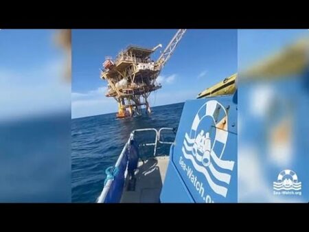 Sea-Watch rescue 44 migrants from abandoned oil rig in Mediterranean