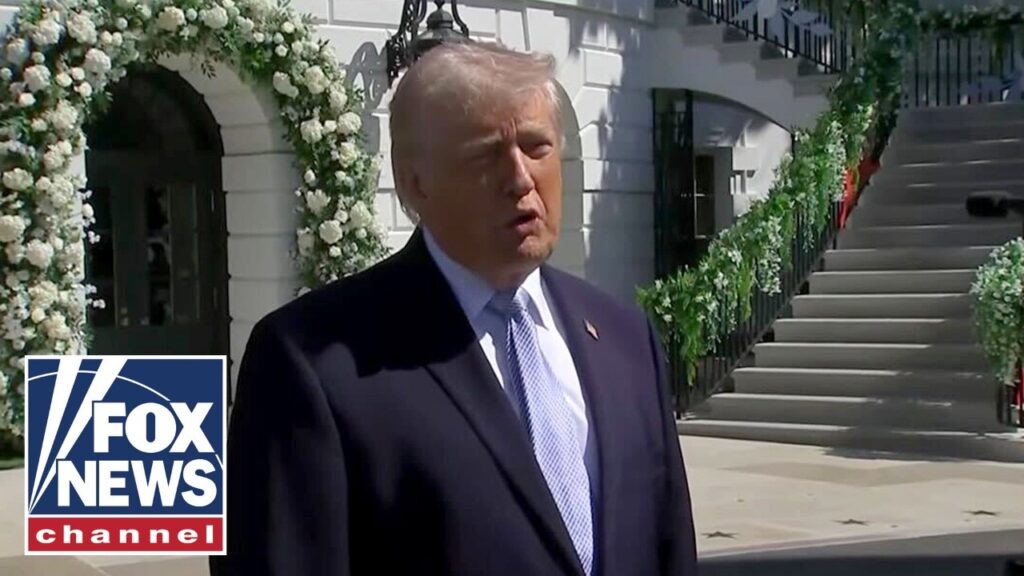 Trump blasts Iran ‘lunatics’ at White House Easter Egg Roll