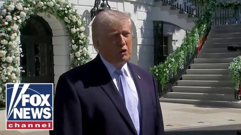 Trump blasts Iran ‘lunatics’ at White House Easter Egg Roll