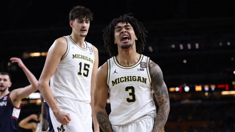 Michigan holds off UConn to capture first men’s basketball national title since 1989 Michigan holds off UConn to capture first men’s basketball national title since 1989