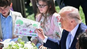 Trump roasts Biden over autopen use in viral interaction with kids at White House Easter Egg Roll