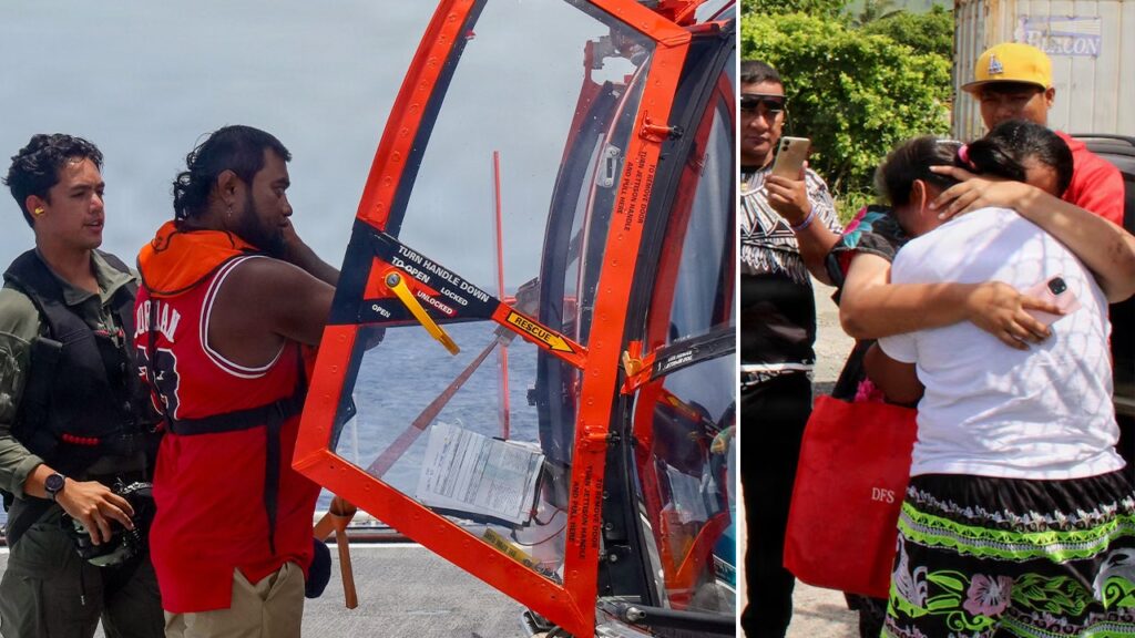 Coast Guard rescues family stranded for days in Pacific after boat failure sets them adrift Coast Guard rescues family stranded for days in Pacific after boat failure sets them adrift