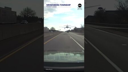 Small plane makes emergency landing on Pennsylvania highway