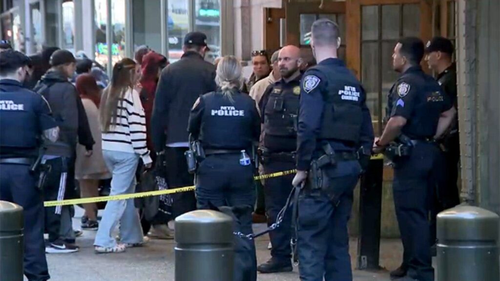 Machete-wielding suspect claiming to be Lucifer shot by police after allegedly stabbing 3 at transit hub Machete-wielding suspect claiming to be Lucifer shot by police after allegedly stabbing 3 at transit hub