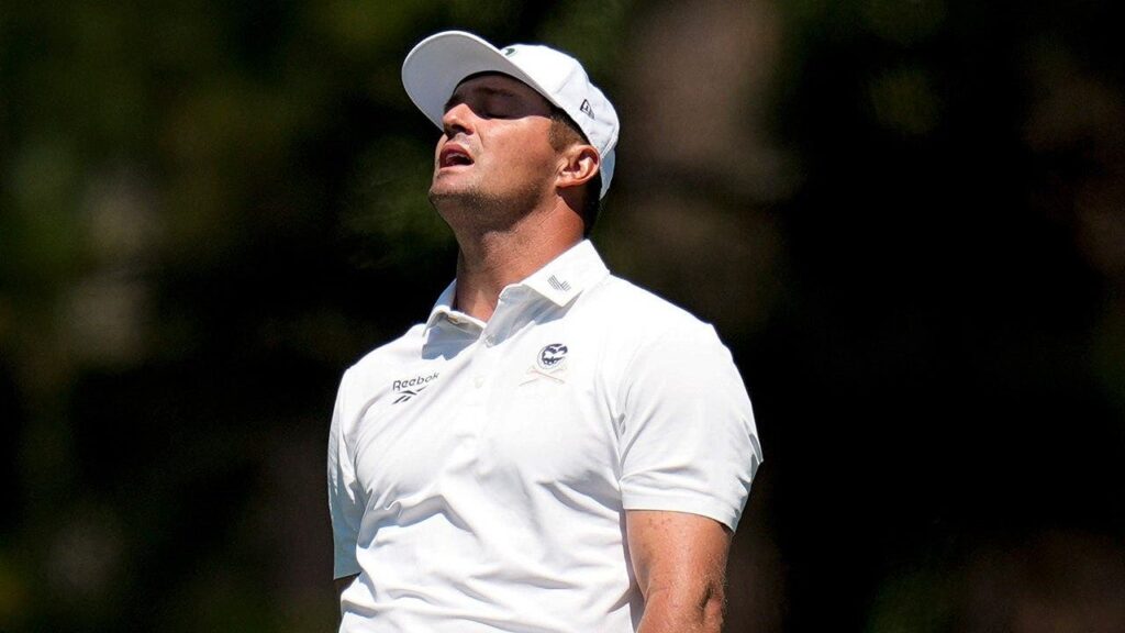 Bryson DeChambeau implodes on 18th hole at the Masters with triple bogey to miss the cut Bryson DeChambeau implodes on 18th hole at the Masters with triple bogey to miss the cut