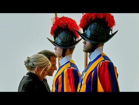 France’s Macron and Pope Leo XIV hold first meeting at the Vatican