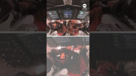 Members of the Artemis II crew suit up ahead of reentry