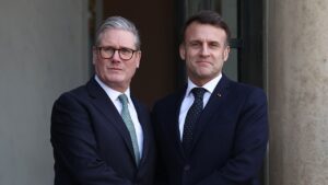 Starmer and Macron accused of ‘playing at being relevant’ with Strait of Hormuz plan