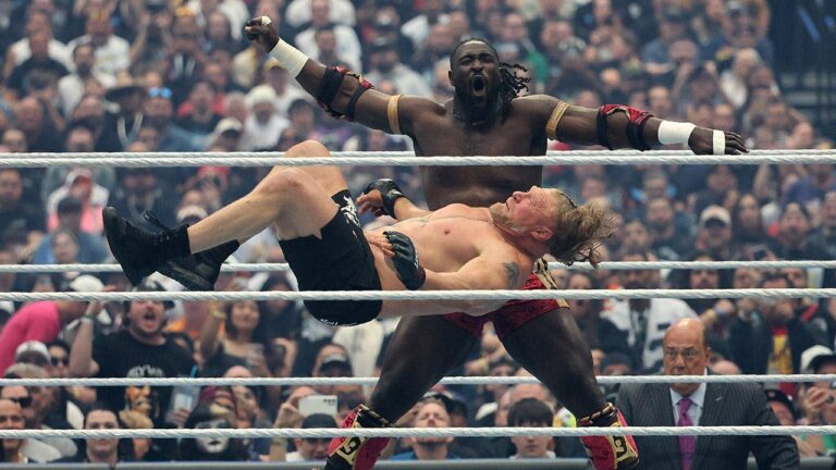 Oba Femi conquers ‘The Beast Incarnate,’ Brock Lesnar signals WWE retirement at WrestleMania 42