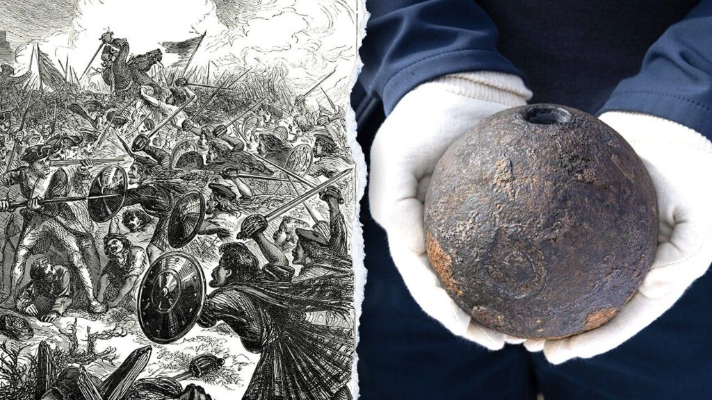 Unexploded mortar shell from bloodiest battle in country’s history unearthed after nearly 280 years