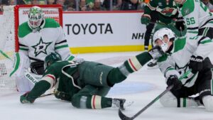 Wild’s overtime win was overshadowed by Stars’ defenseman getting cut by a skate