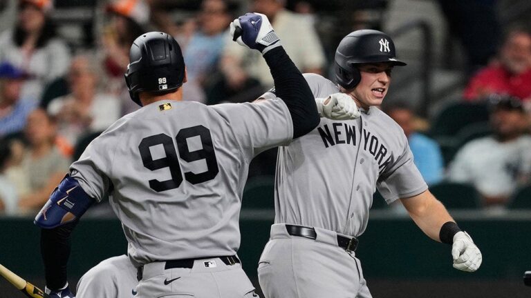 Aaron Judge, Ben Rice make rare history as Yankees duo blast homers in win over Rangers