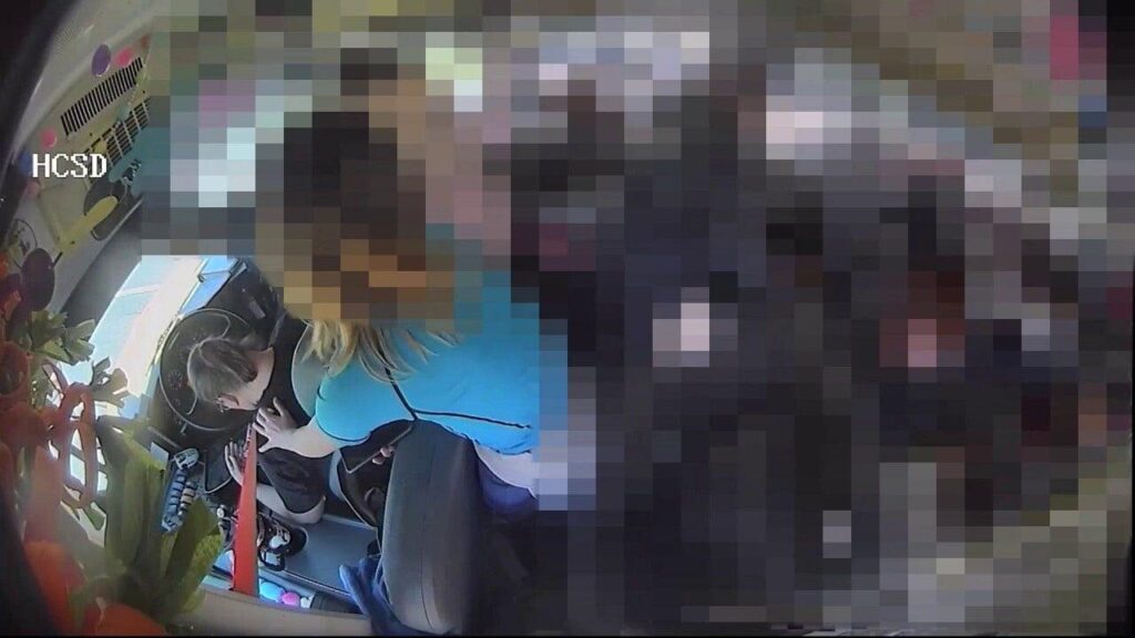 Heart-stopping video shows middle schoolers saving their bus after driver passes out at the wheel