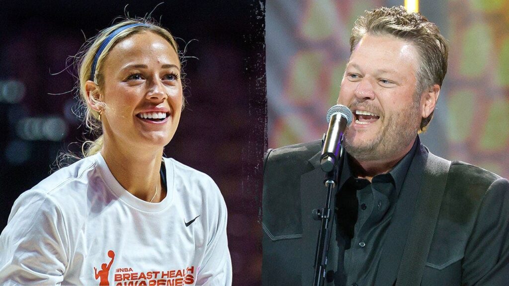 Fever’s Sophie Cunningham has priceless reaction to Blake Shelton showing up to practice