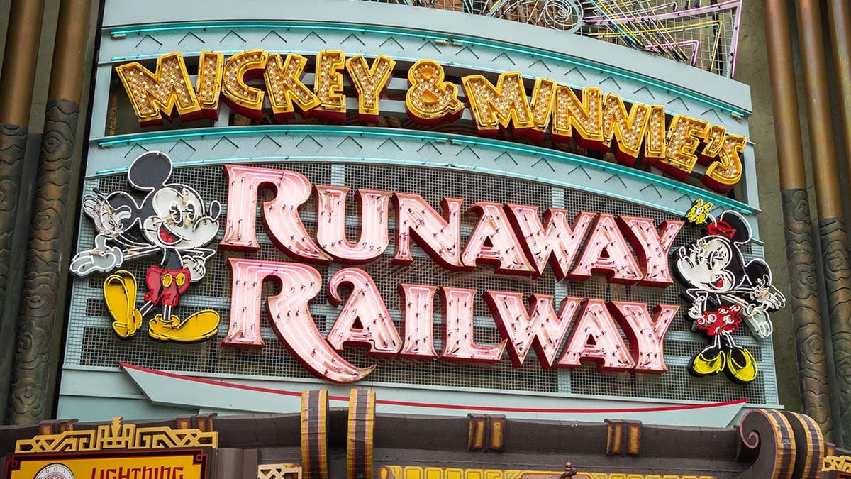 Mickey and Minnie Mouse themed ride at Hollywood Studios