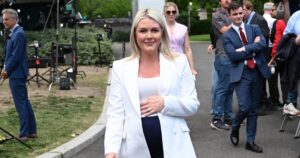 Press Secretary Karoline Leavitt Says She’s Having Baby No. 2 ‘Any Minute,’ Starts Maternity Leave